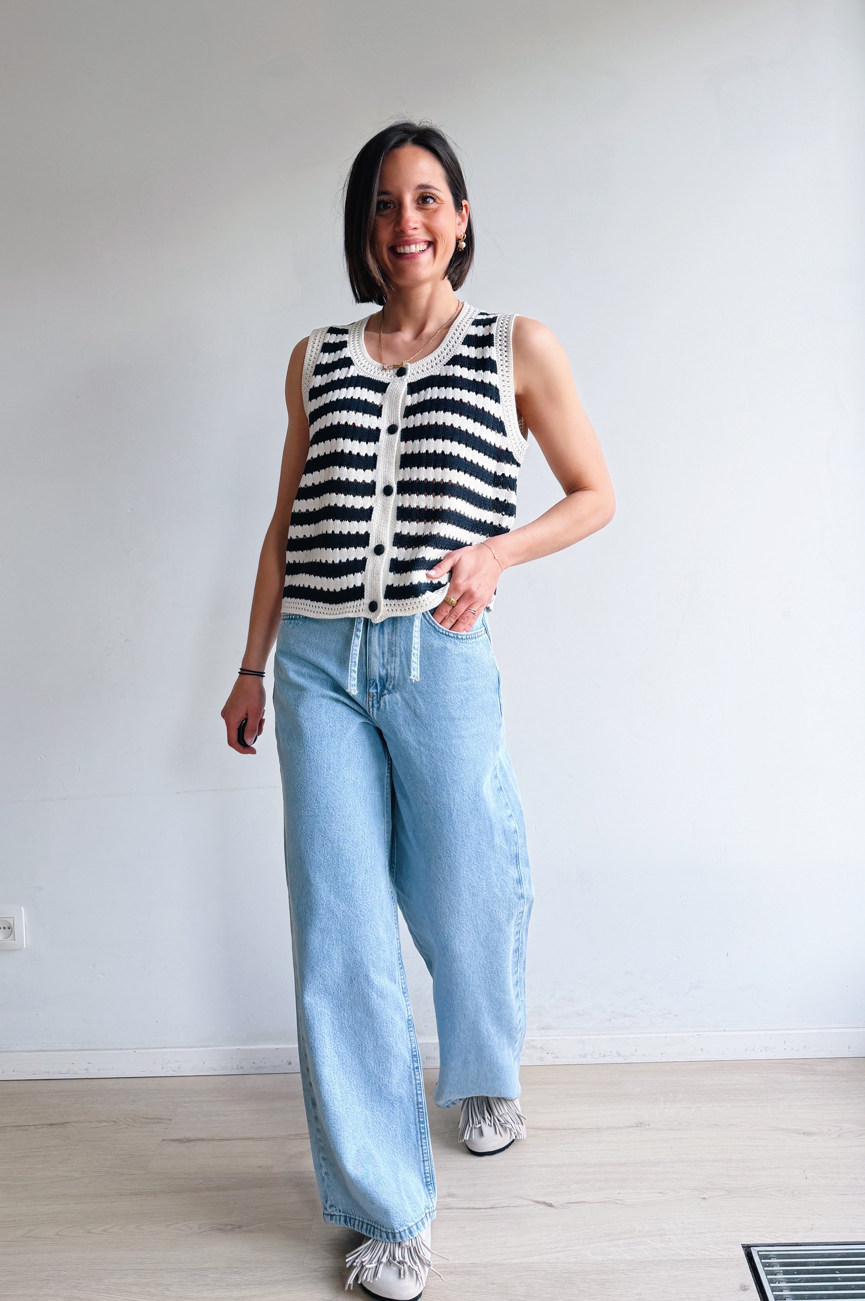 Delphine top marine