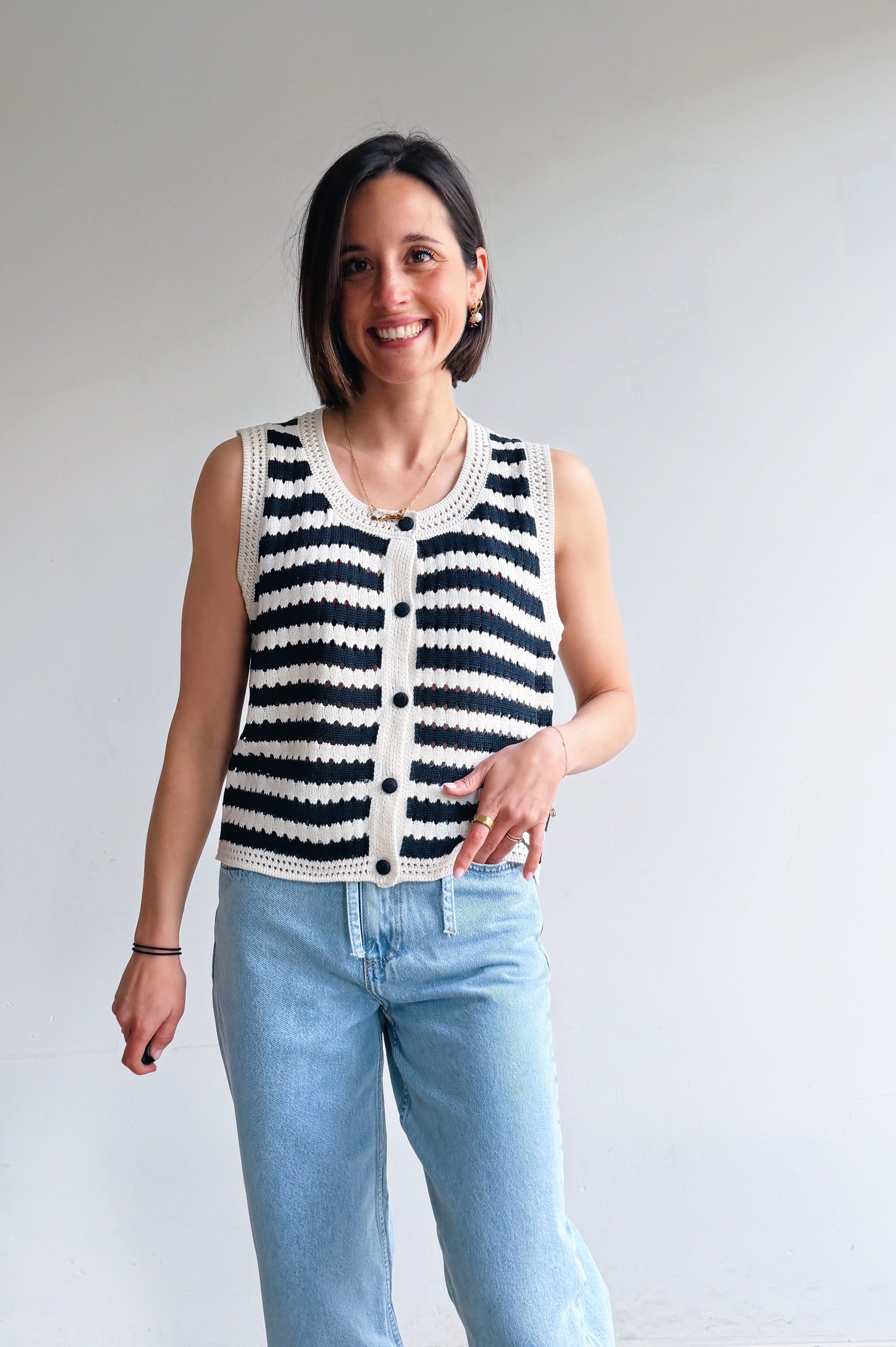 Delphine top marine