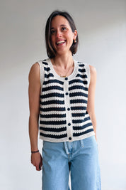 Delphine top marine