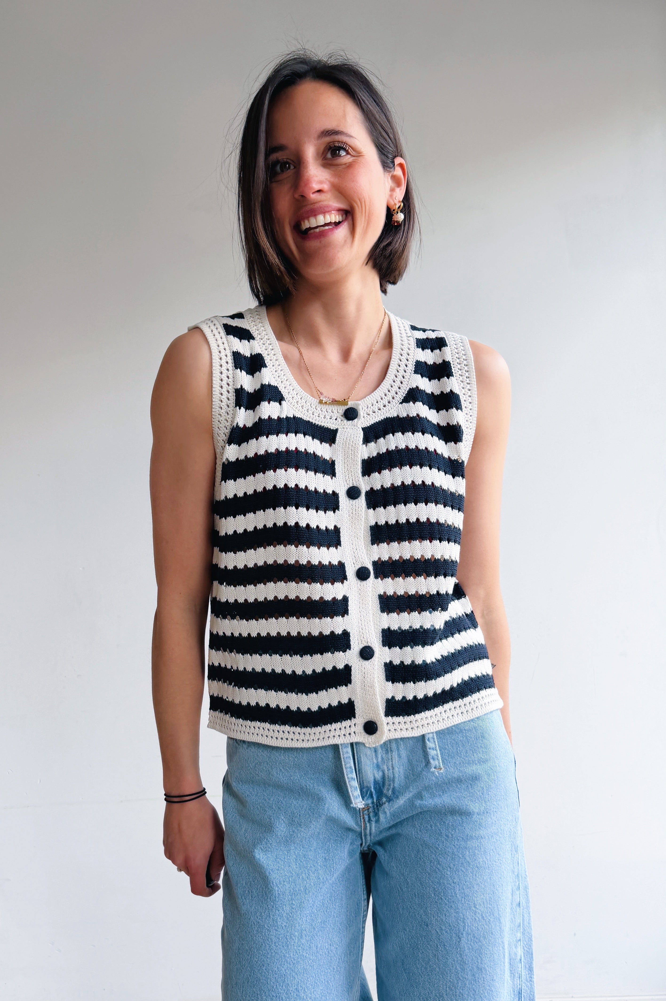 Delphine top marine
