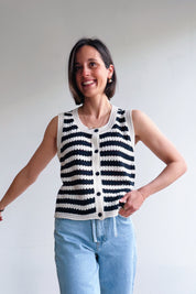 Delphine top marine