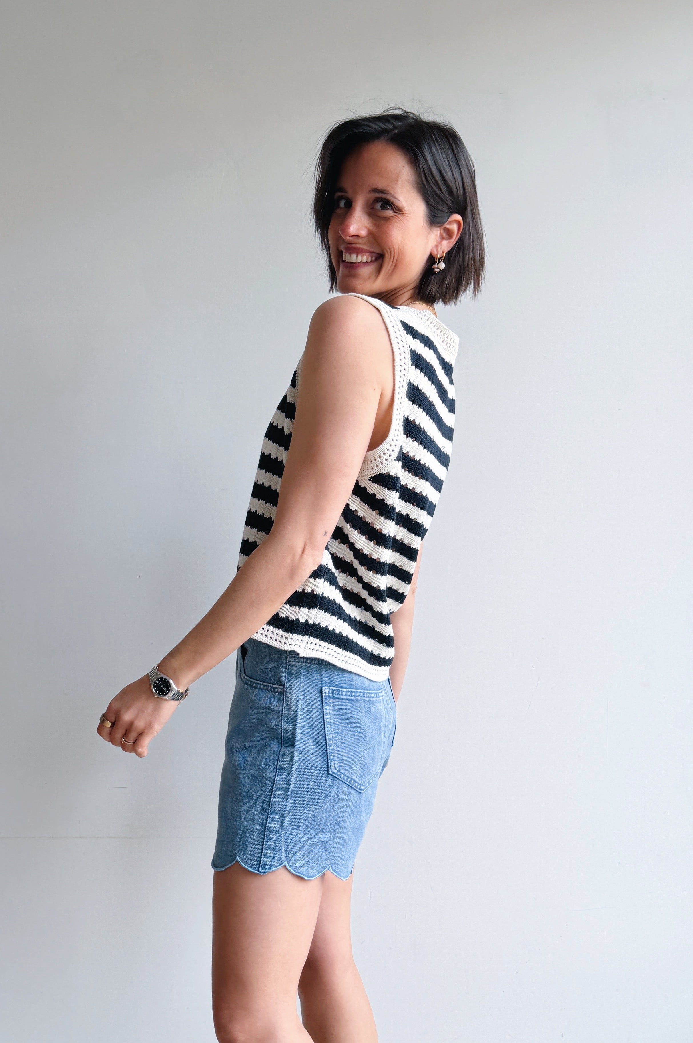 Delphine top marine