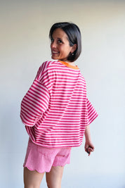 Lieva t-shirt roze oranje