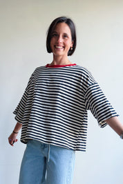 Lieva t-shirt marine rood