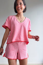Bady top roze