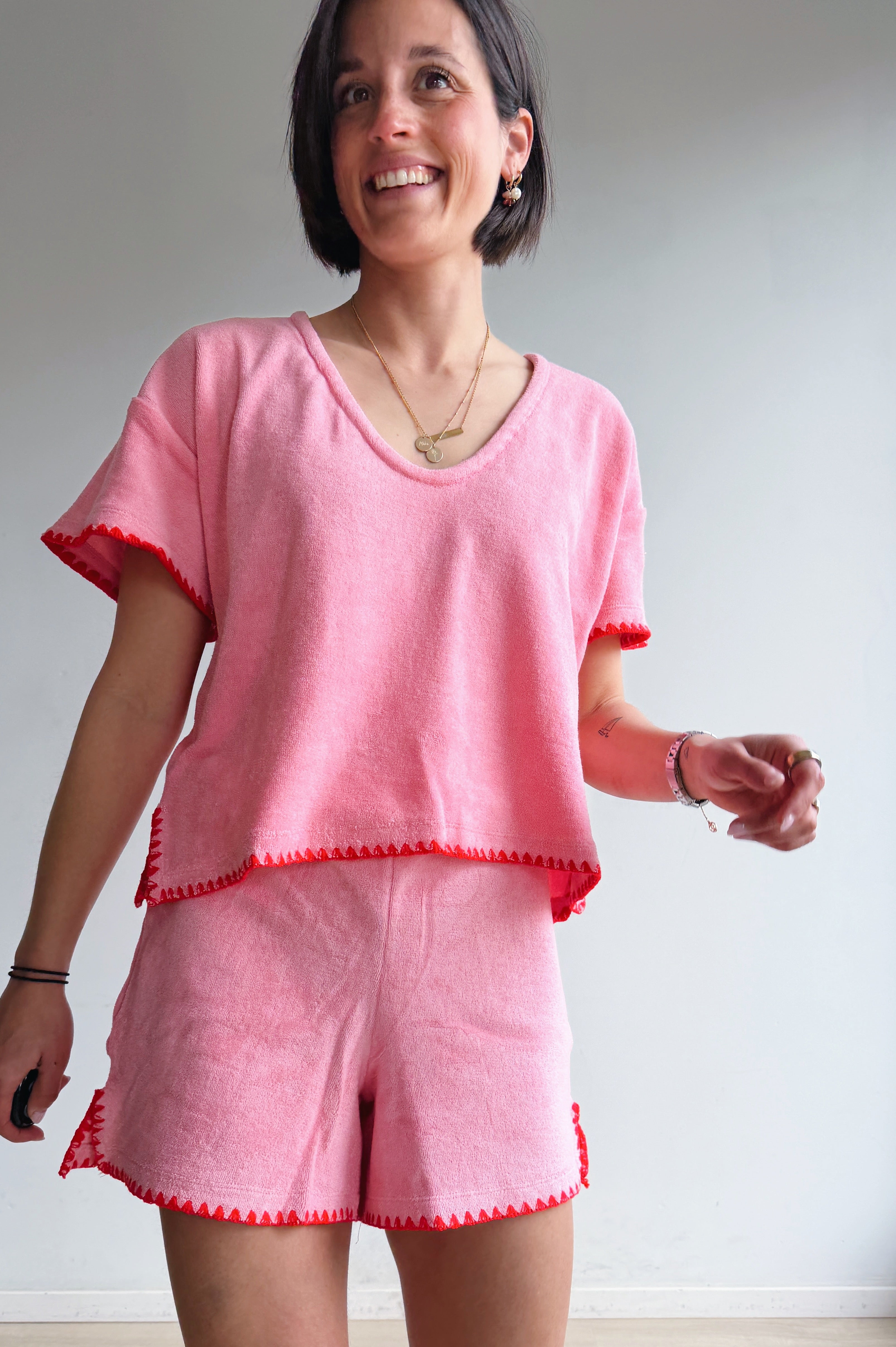 Bady top roze