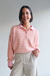 Julie pull oranje roze