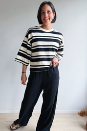 Striba t-shirt black off-white