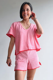 Bady top roze