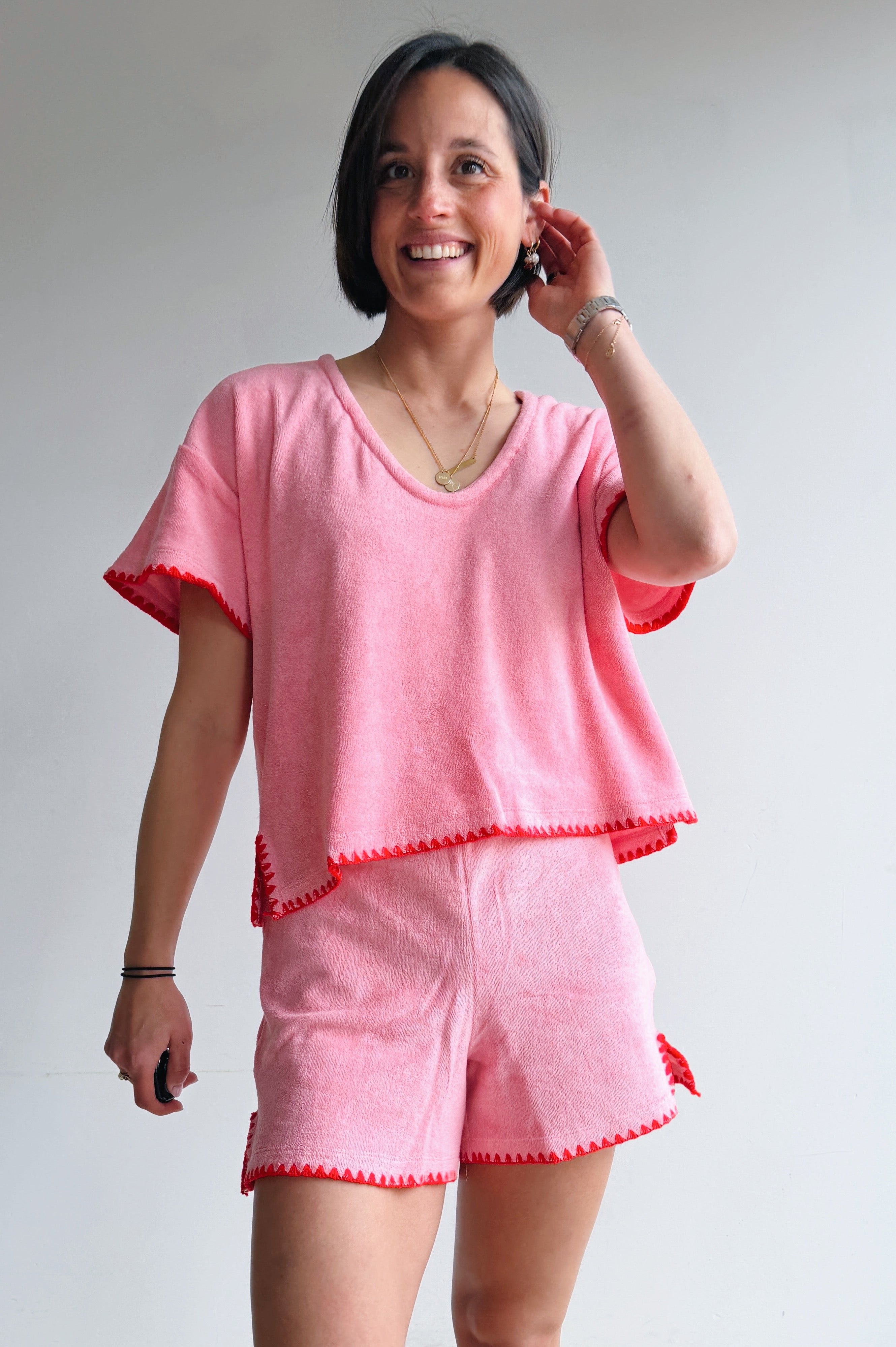 Bady top roze