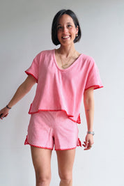 Bady top roze