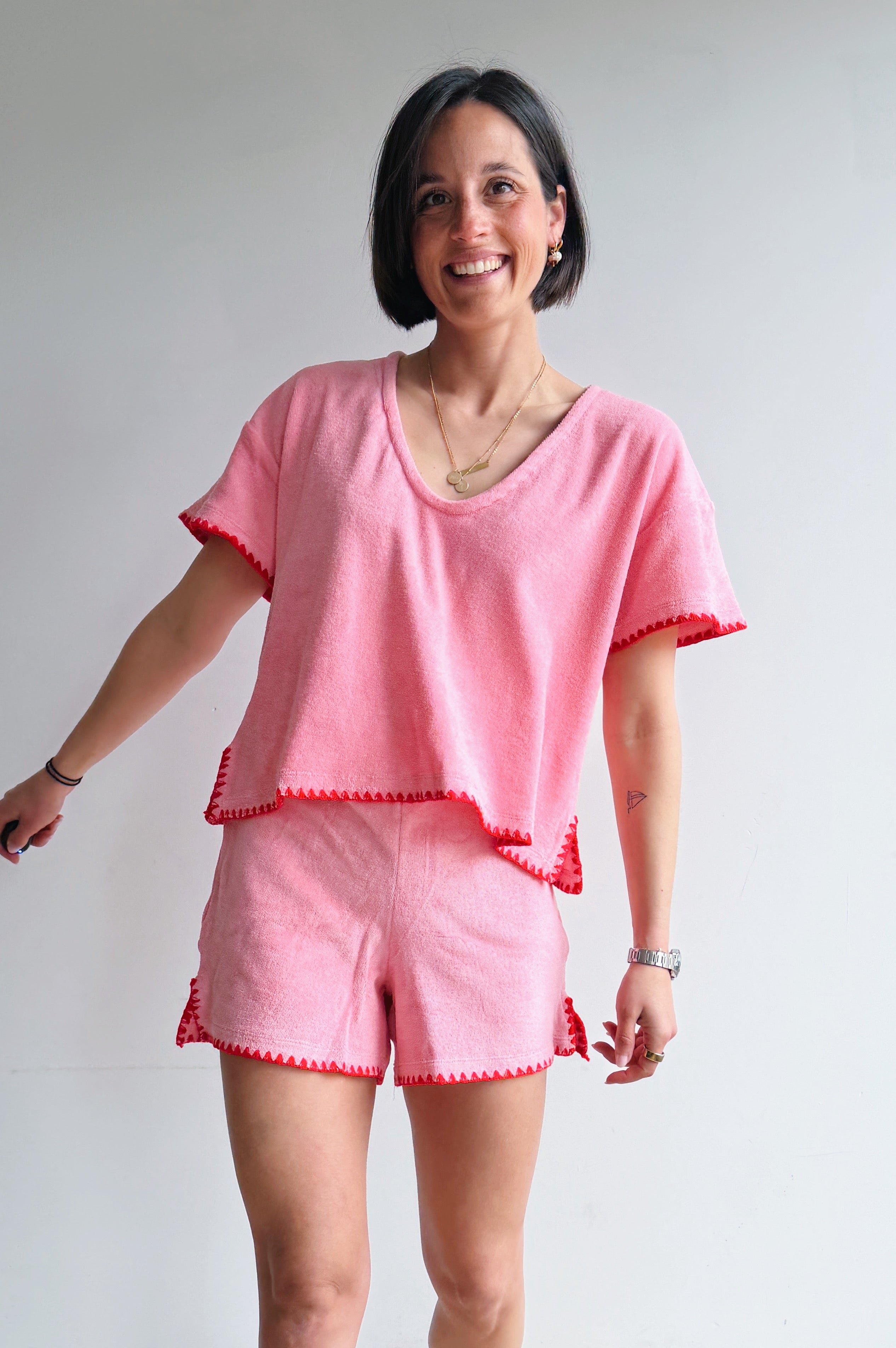 Bady top roze