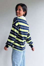Sweep polo limoen blauw