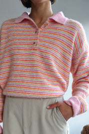 Julie pull oranje roze