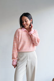 Julie pull oranje roze