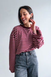 Liva longsleeve bordeaux