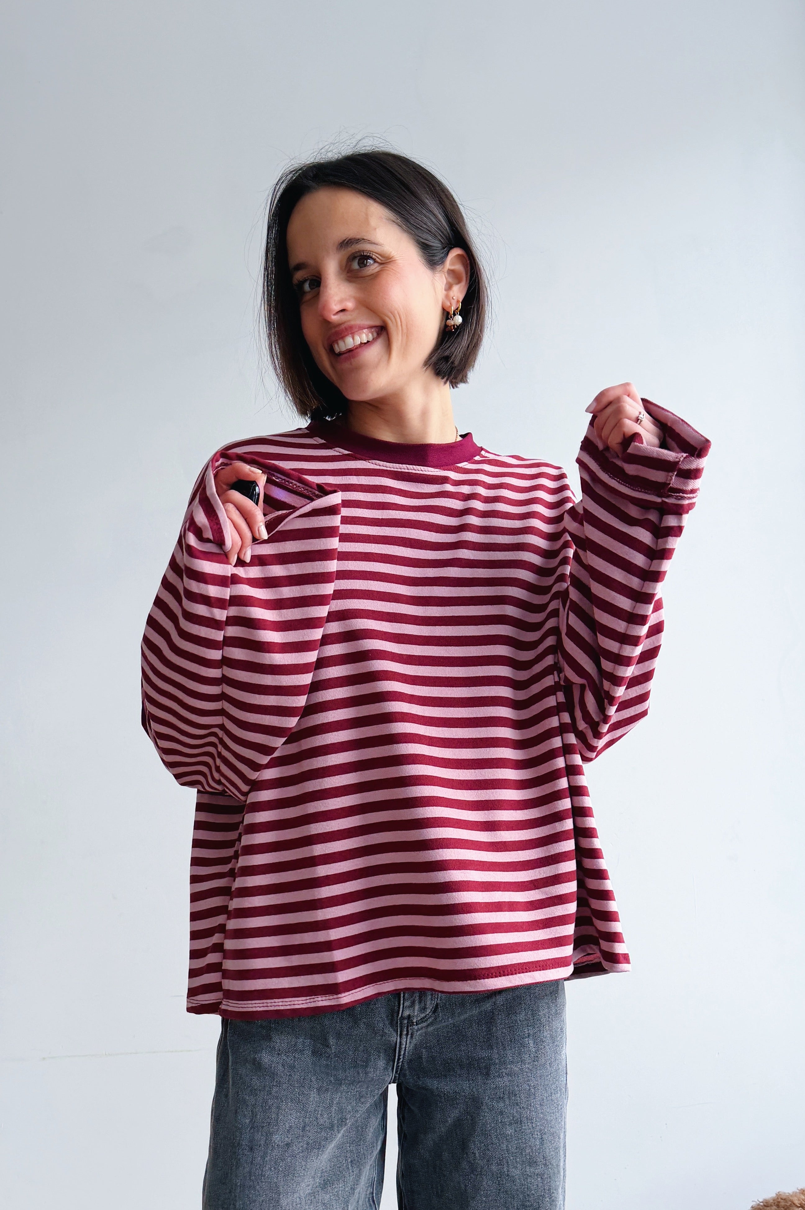 Liva longsleeve bordeaux