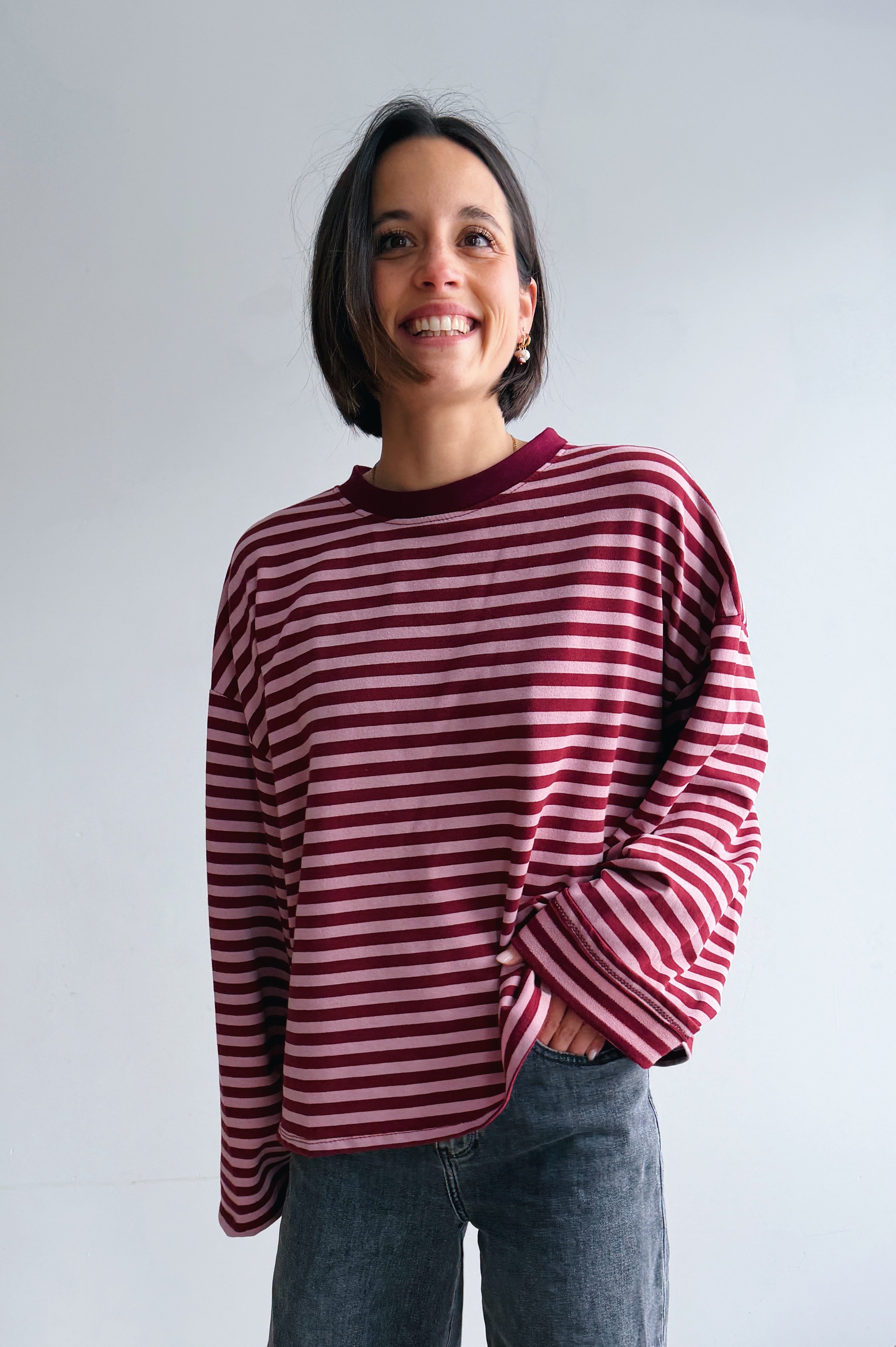 Liva longsleeve bordeaux