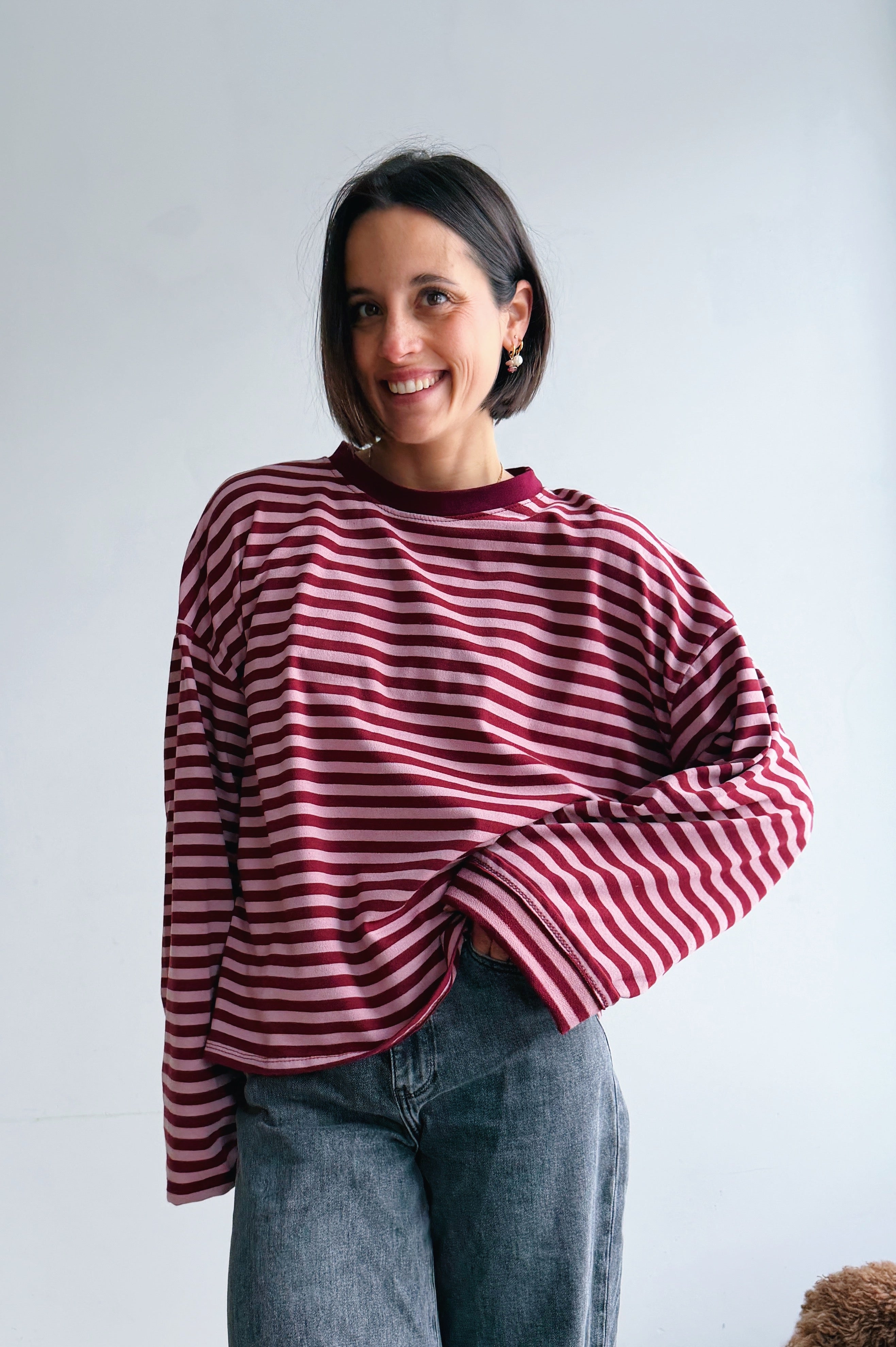 Liva longsleeve bordeaux