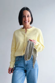 Melly gilet + sjaaltje geel