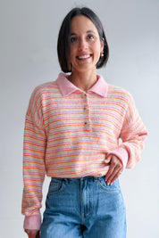 Julie pull oranje roze