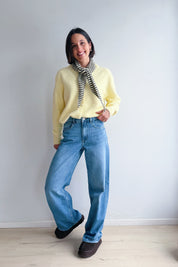 Melly gilet + sjaaltje geel