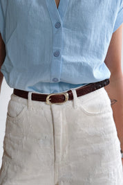 Ruby riem croco