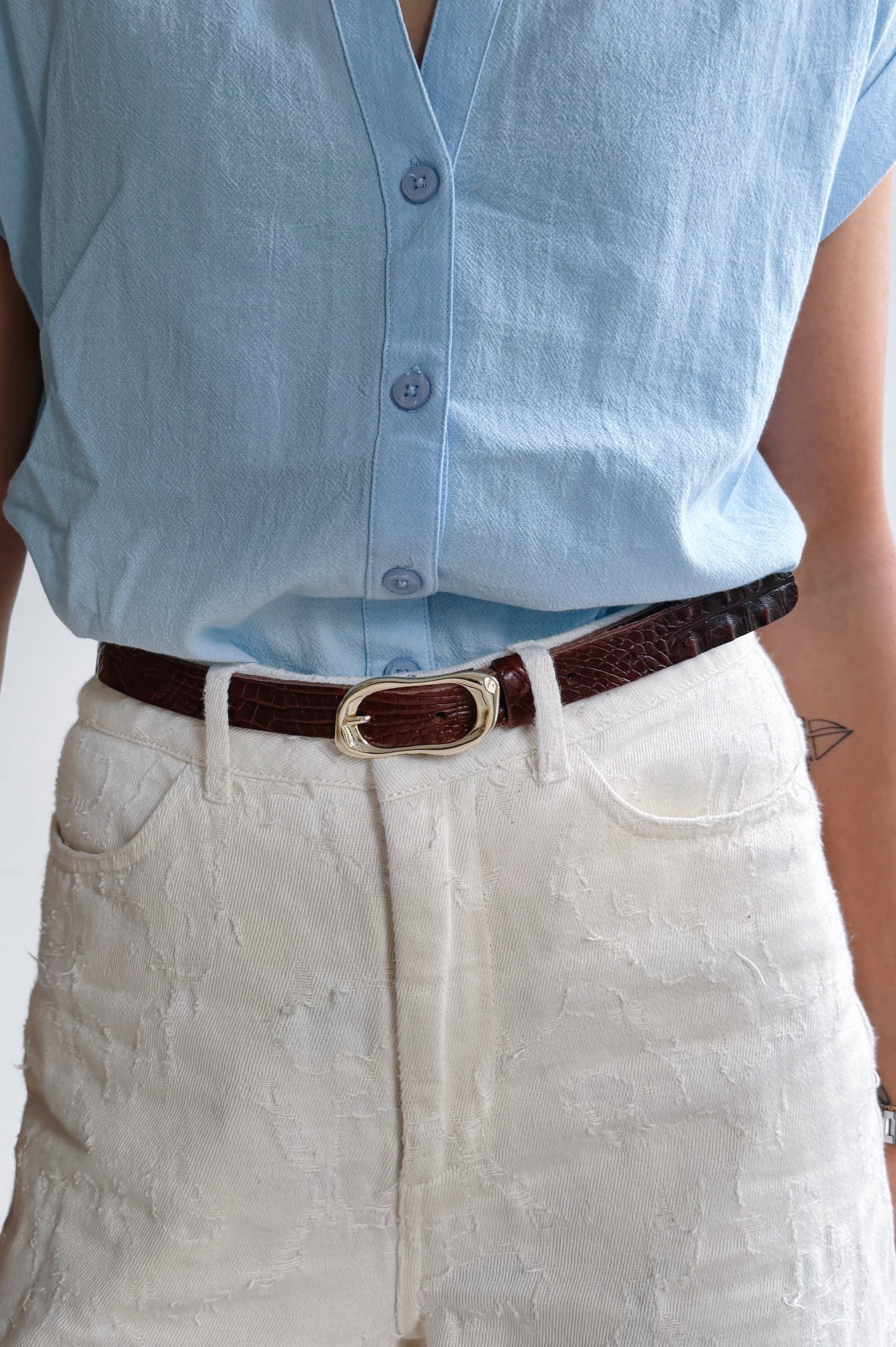 Ruby riem croco