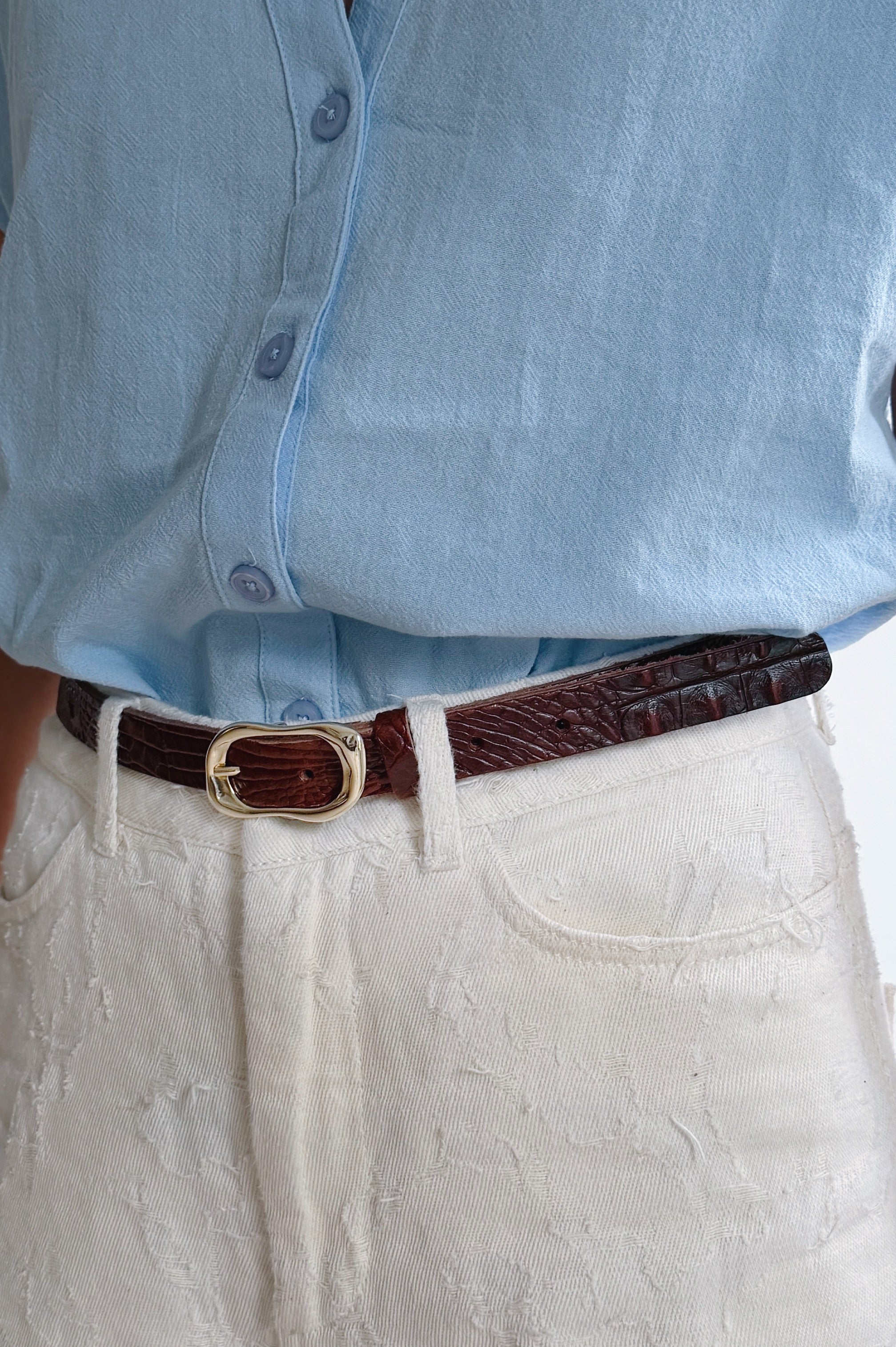 Ruby riem croco