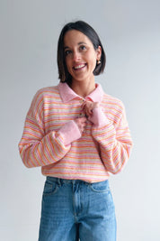 Julie pull oranje roze