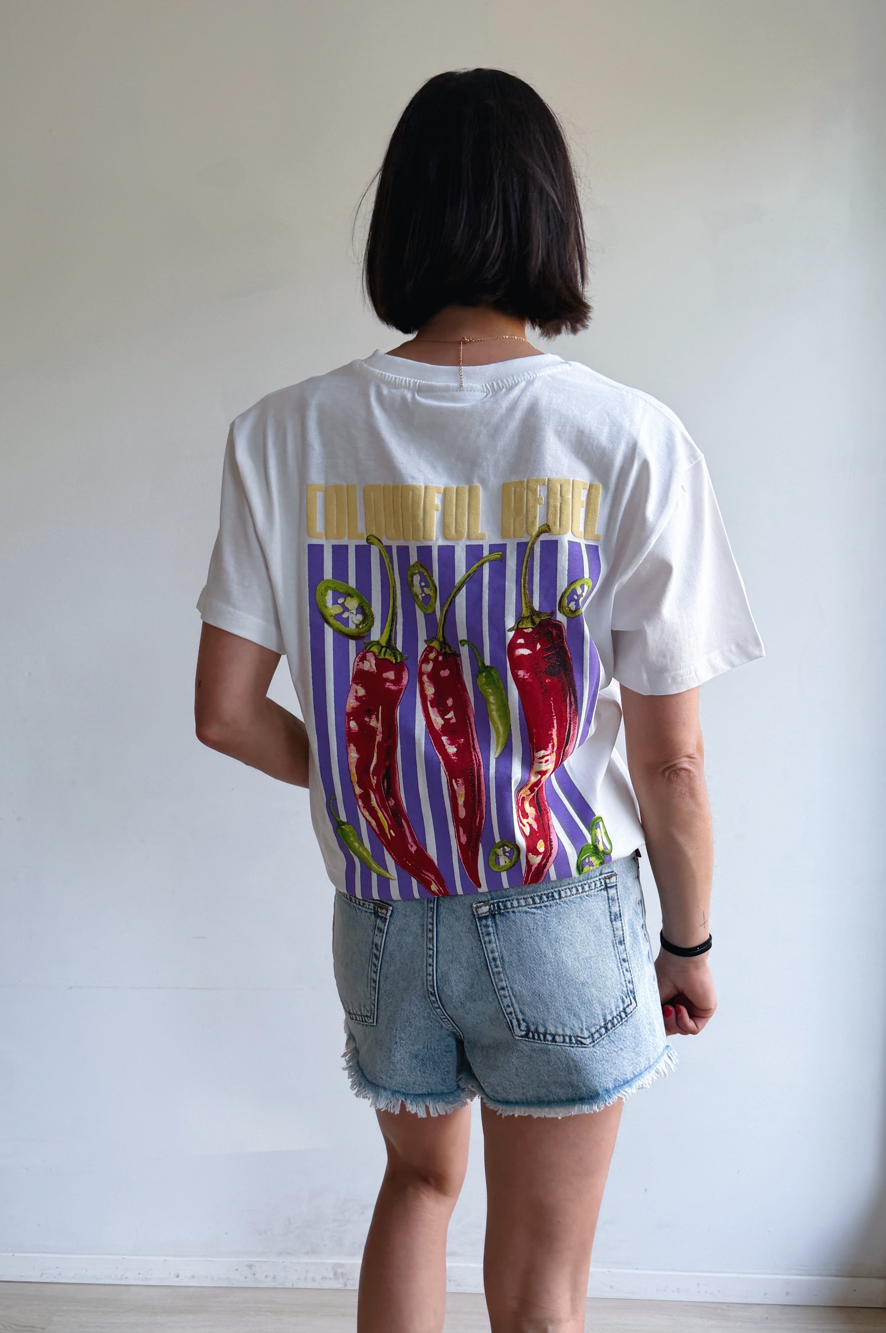 Peppers t-shirt wit
