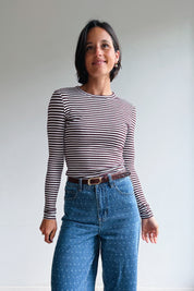 Fenja top wijnrood