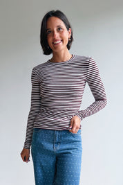 Fenja top wijnrood