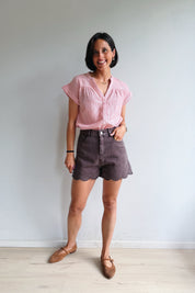 Bella short chocolade