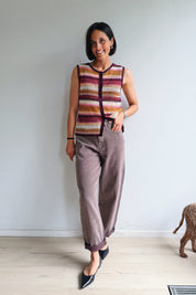 Clara barrel jeans chocolade