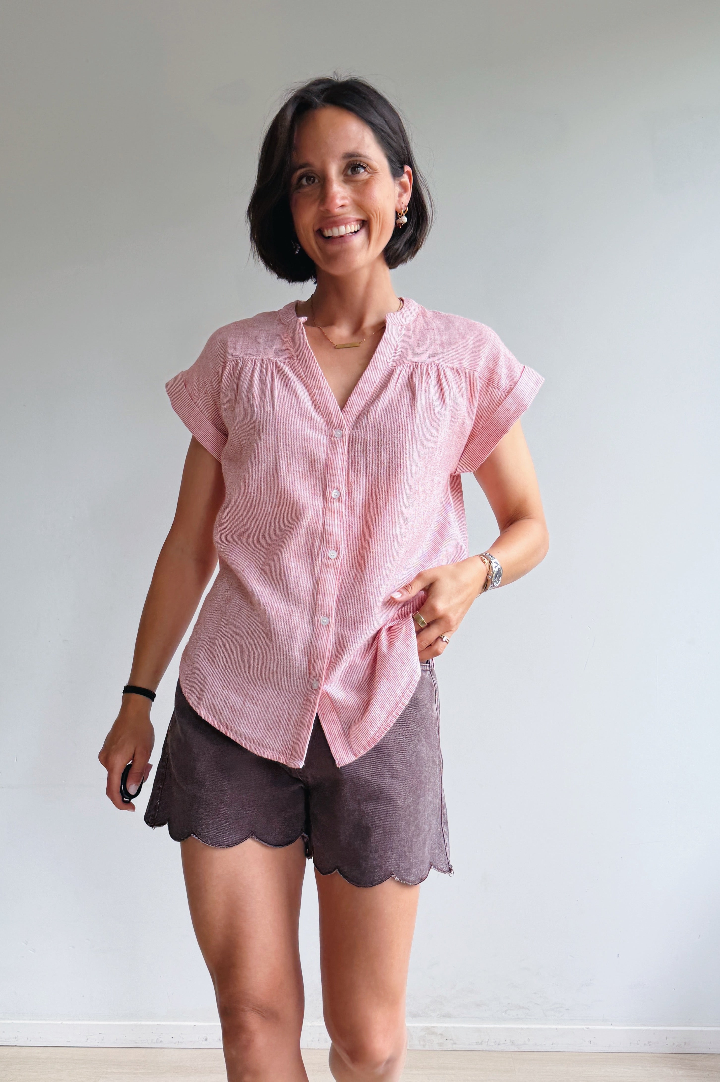 Bella short chocolade