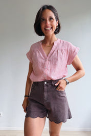 Bella short chocolade
