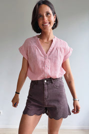 Bella short chocolade