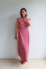 Marjolein jurk roze rood