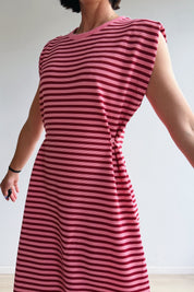 Marjolein jurk roze rood