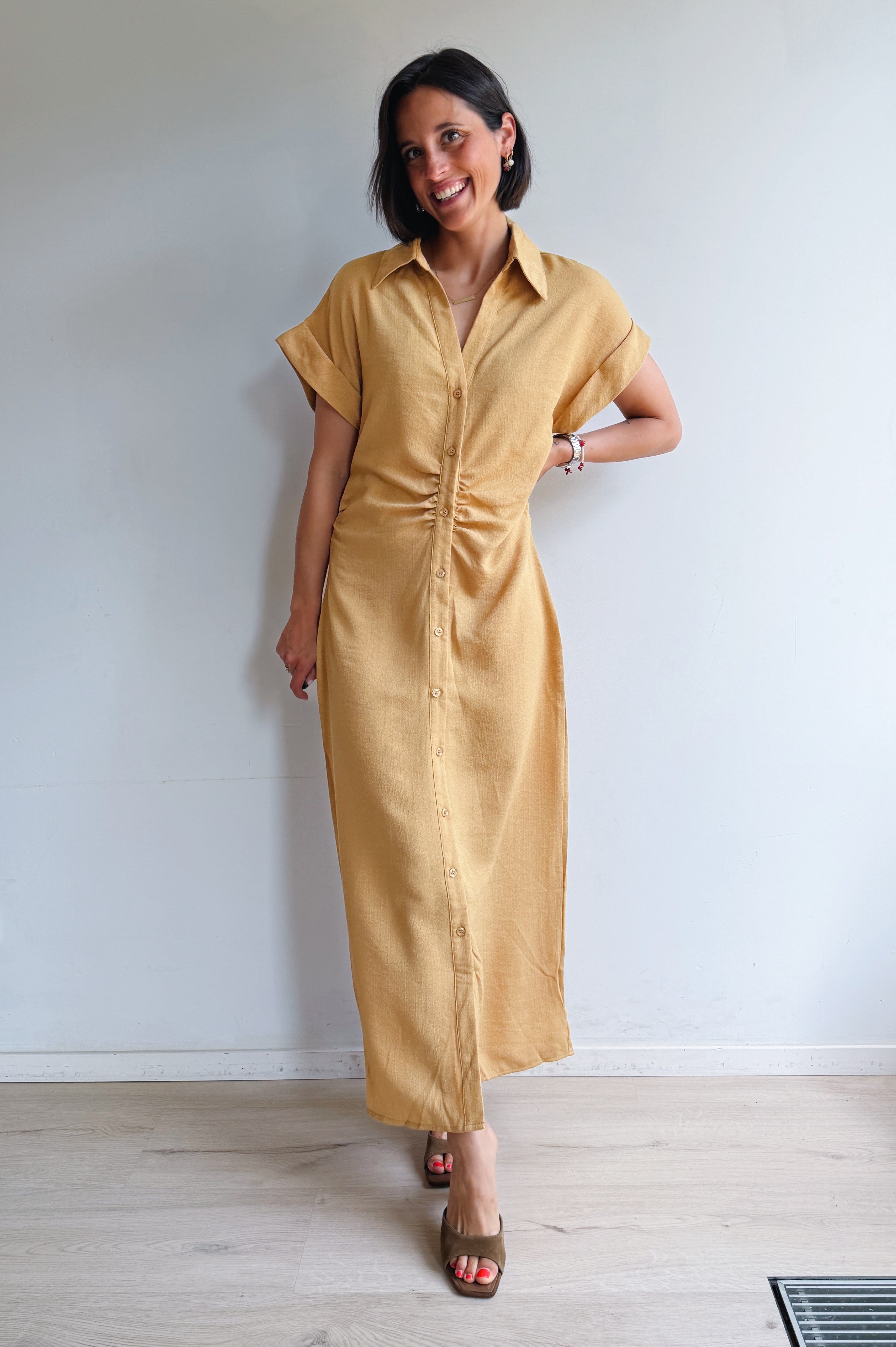 Robe Éloïse marron