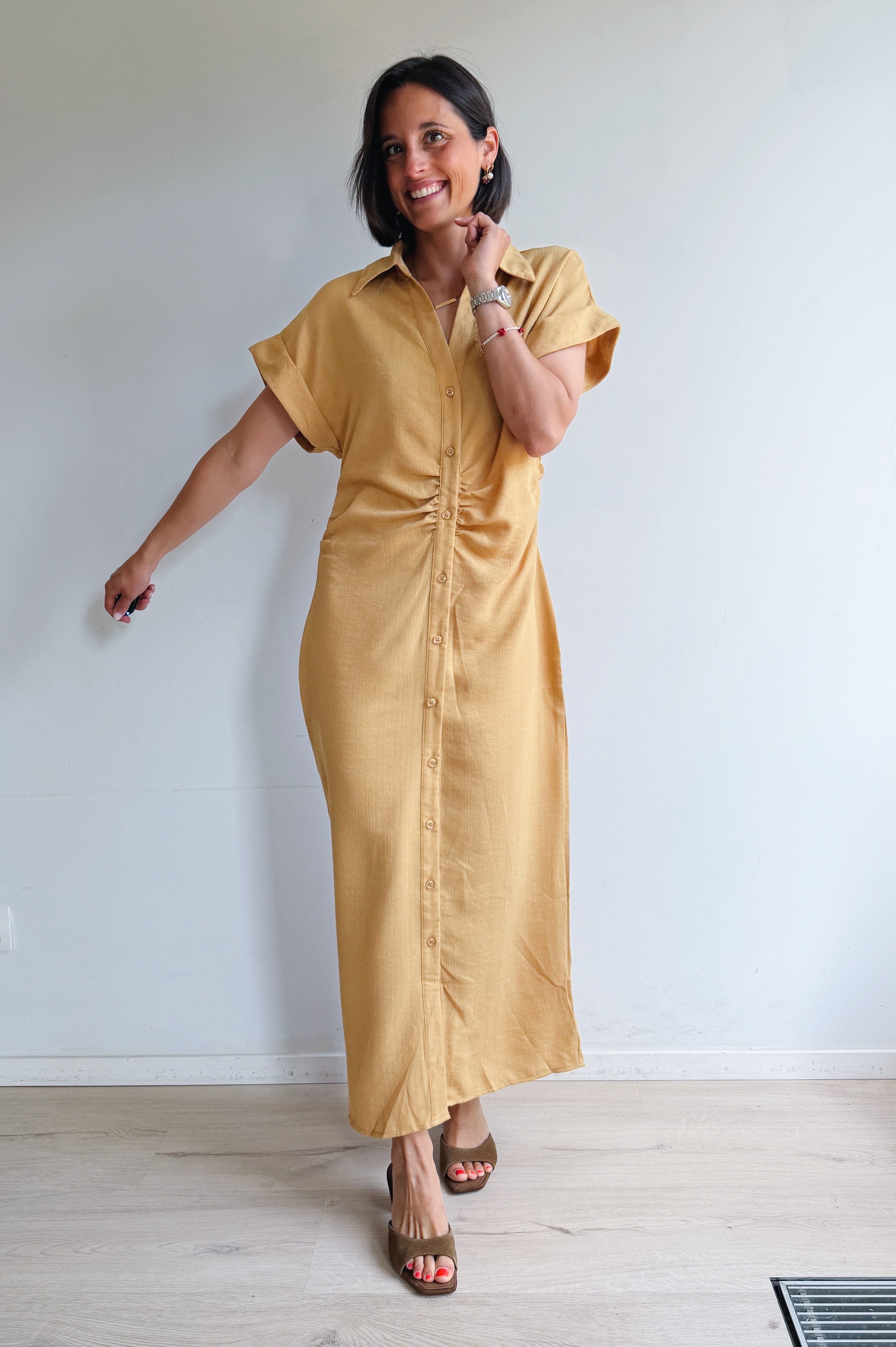 Robe Éloïse marron