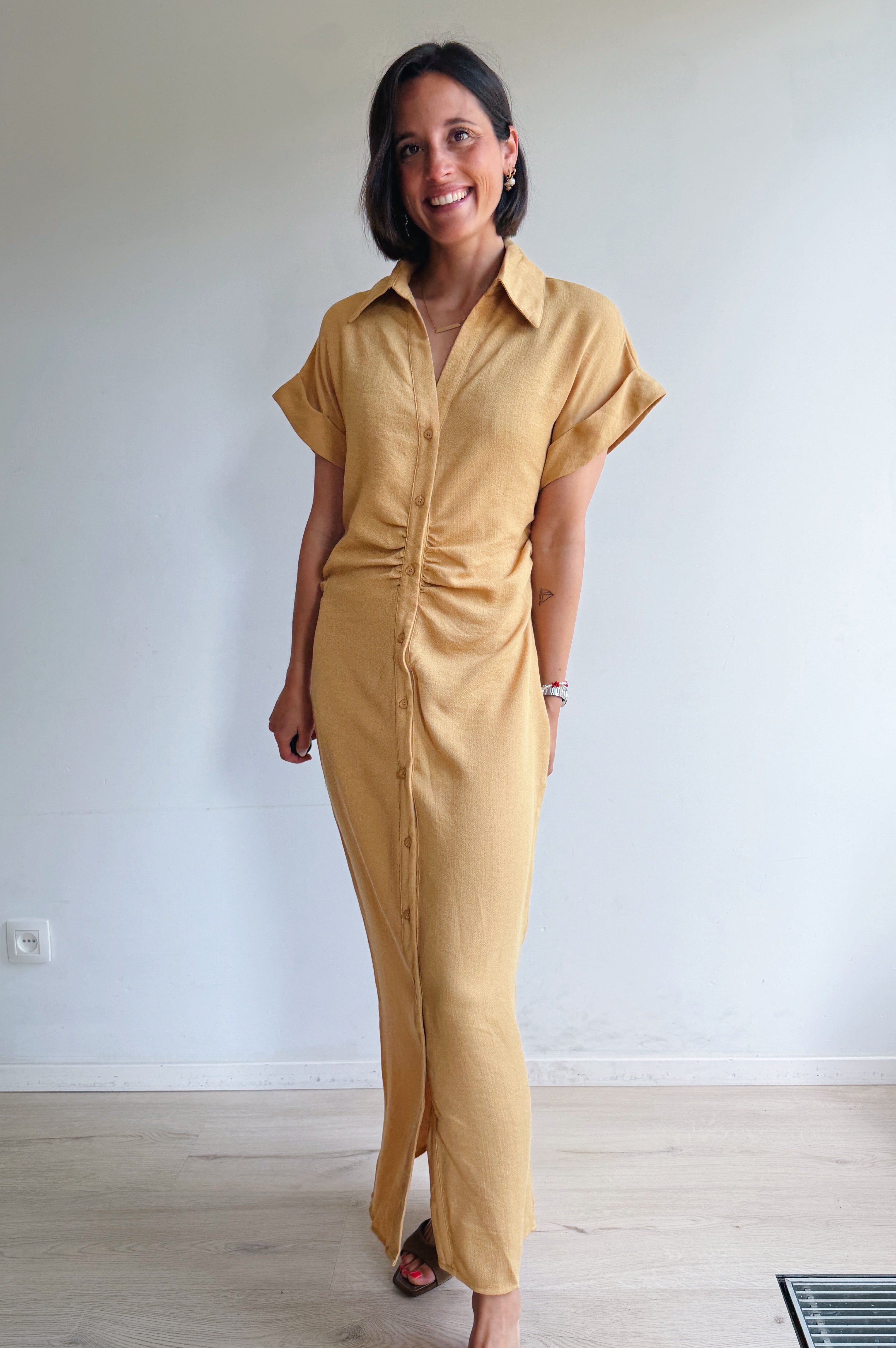 Robe Éloïse marron