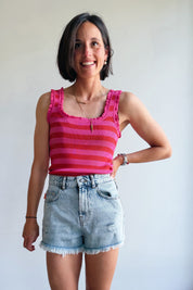 Maeva top roze/oranje