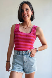 Maeva top roze/oranje