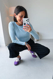 Roman longsleeve lichtblauw