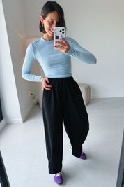 Roman longsleeve lichtblauw