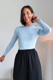 Roman longsleeve lichtblauw