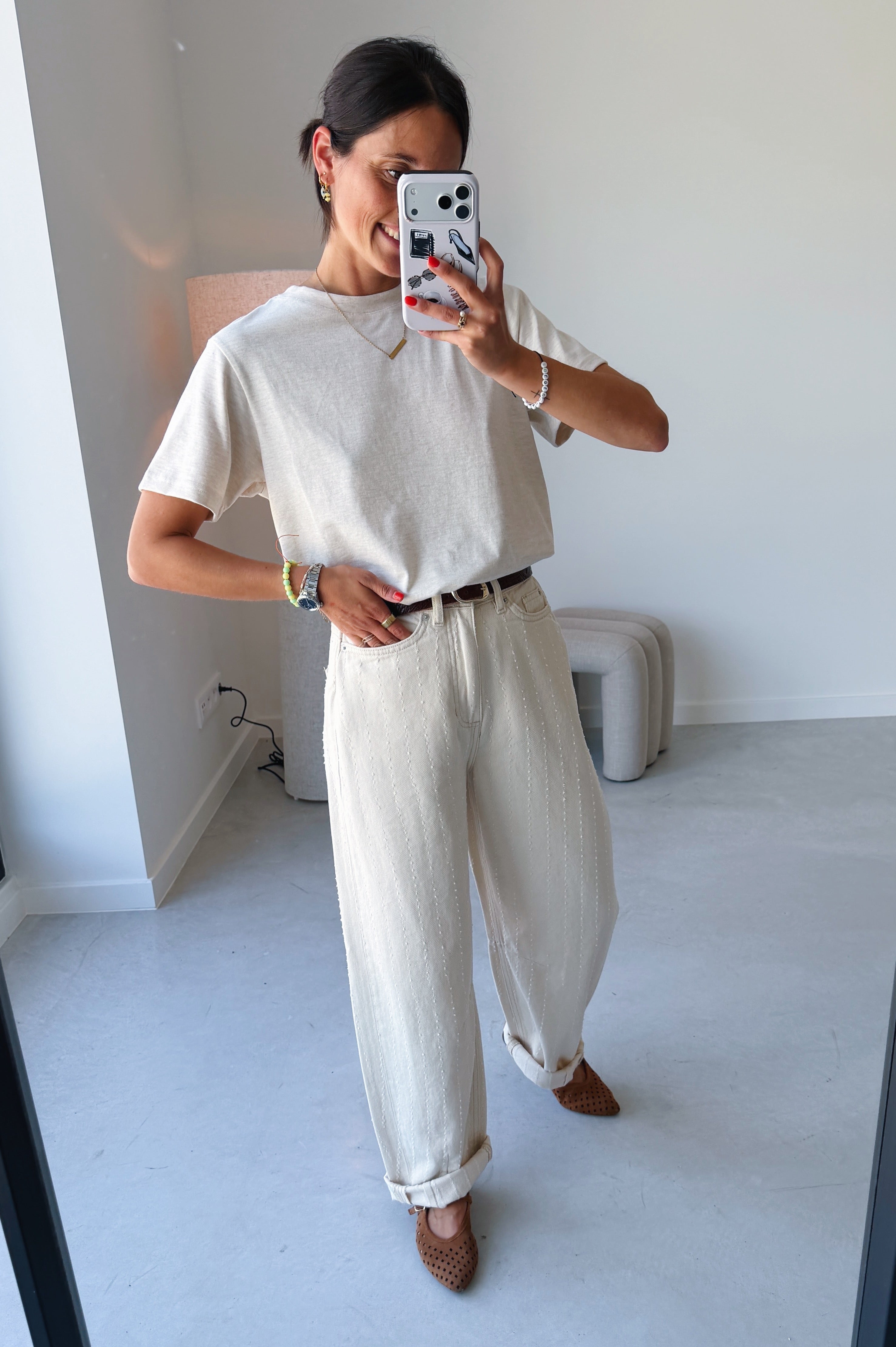 Palmer t-shirt beige