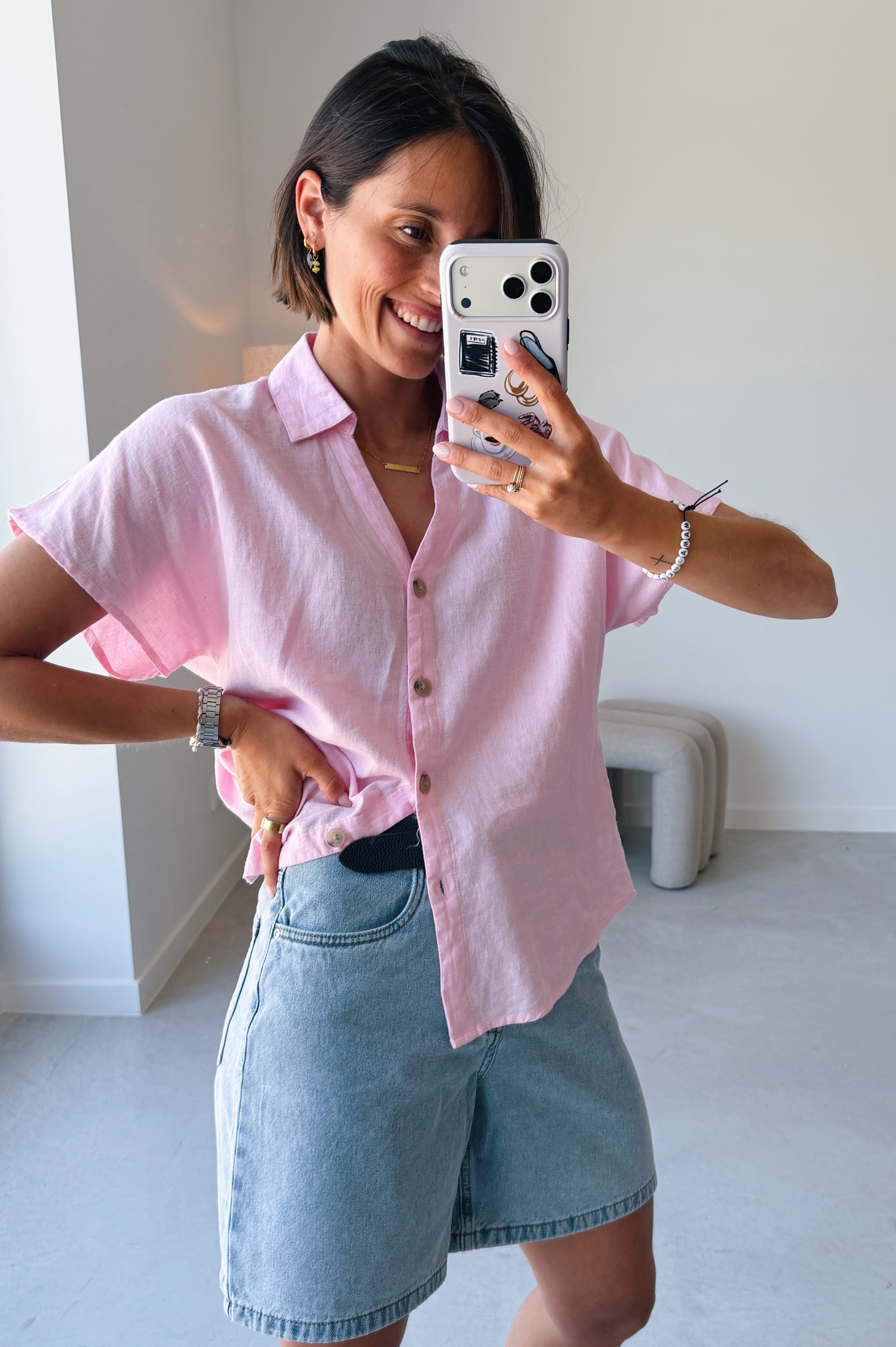 Falakka blouse roze
